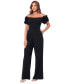 Women's Ruffled Off-The-Shoulder Straight-Leg Jumpsuit