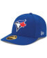 Фото #1 товара Men's Toronto Blue Jays Authentic Collection On Field Low Profile Game 59FIFTY Fitted Hat