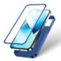 Etui pokrowiec do iPhone 13 obudowa na tył i przód + szkło hartowane niebieski