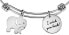 Steel fixed bracelet Elephant with heart LPS05APZ12