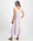 Women's Cotton Gauze V-Neck Midi Dress, Created for Macy's