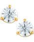 ფოტო #3 პროდუქტის Certified Near Colorless Diamond Stud Earrings in 18k White or Yellow Gold (1 ct. t.w.)