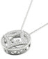 ფოტო #3 პროდუქტის Diamond Fashion 18" Pendant Necklace (1/4 ct. t.w.) in 10k White Gold