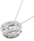 Фото #3 товара Diamond Fashion 18" Pendant Necklace (1/4 ct. t.w.) in 10k White Gold