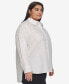 Фото #2 товара Plus Size Imitation Pearl Blouse, First@Macy’s