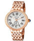 ფოტო #1 პროდუქტის Women's Astor Rose Gold-Tone Stainless Steel Watch 40mm
