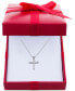 Diamond Cross Pendant Necklace (1/2 ct. t.w.) in Sterling Silver or 14k Gold-Plate Over Sterling Silver, 16" + 2" Extender