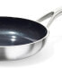 Фото #2 товара Mira Tri-Ply Stainless Steel Non-Stick 2 Piece Frying Pan Set