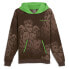 Фото #1 товара Puma Hoops Jacquard Hoodie X Lb Lf Mens Brown Casual Outerwear 62566401