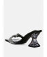 Фото #2 товара Women's Hiorda Rhinestone Knotted Spool Heel Sandals