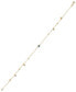 ფოტო #3 პროდუქტის Evil Eye Glass Stone Ankle Bracelet in 10k Gold