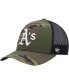 Фото #2 товара Men's Camo Oakland Athletics Trucker Snapback Hat