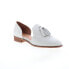 Фото #2 товара Diba True Neat Freak 11225 Womens White Leather Slip On Loafer Flats Shoes 9.5