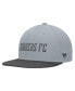 ფოტო #4 პროდუქტის Men's Gray/Black Seattle Sounders FC Smoke Snapback Hat