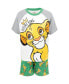 Toddler Boys Mickey Mouse Lion King Pixar Cars Pixar Toy Story French Terry T-Shirt and Shorts Outfit Set to