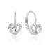 Charming silver earrings with hearts AGUC1283DL