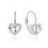 Фото #1 товара Charming silver earrings with hearts AGUC1283DL