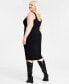 Фото #2 товара Trendy Plus Size Sleeveless Bodycon Midi Dress, Created for Macy's