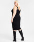 ფოტო #2 პროდუქტის Trendy Plus Size Sleeveless Bodycon Midi Dress, Created for Macy's