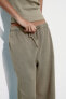 Faded-effect plush jogger trousers