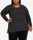 Фото #1 товара Plus Size Emma V-neck Tunic Sweater