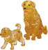 Pz. 3D Crystal Golden Retrieverpaar 44T