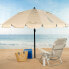 Пляжный зонт Aktive Кремовый Алюминий 240 x 235 x 240 cm (6 штук)