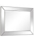 Фото #4 товара Solid Wood Frame Covered with Beveled Clear Mirror - 40" x 30"