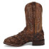 Фото #3 товара Dan Post Boots Raymond Pirarucu Square Toe Cowboy Mens Brown Casual Boots DP501