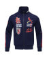 Фото #2 товара Men's Navy St. Louis Cardinals Fast Lane Full-Zip Track Jacket