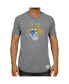 Фото #5 товара Men's Heathered Gray Pitt Panthers Vintage-Like Logo Tri-Blend T-shirt