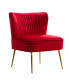 Фото #41 товара 25" Wide Upholstered Tufted Velvet Accent Chair With Metal Leg