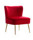 Фото #50 товара 25" Wide Upholstered Tufted Velvet Accent Chair With Metal Leg