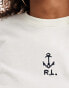 Polo Ralph Lauren – T-Shirt in Cremeweiß mit Anker-Logo