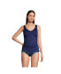 Фото #3 товара Women's DD-Cup Adjustable V-neck Underwire Tankini Swimsuit Top Adjustable Straps
