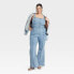 Women's Denim Jumpsuit - Ava & Viv Light Wash 20