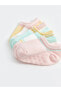 Фото #3 товара Baskılı Kız Bebek Patik Çorap 5'li