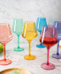 Acrylic Colored European Style Crystal, Stemmed Wine Glasses, Acrylic Glasses, Set of 6