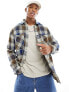 PS Paul Smith 2 pocket check casual fit shirt jacket in brown