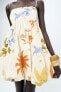 Фото #2 товара Платье объемного кроя из ткани с принтом — zw collection ZARA