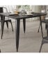 Фото #4 товара Adana 35.5" Square Metal Dining Table For Indoor And Outdoor Use