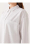 Gömlek Yaka Düz Uzun Kollu Oversize Kadın Tunik