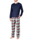 ფოტო #1 პროდუქტის Men's Flannel Pajama Set