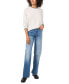 ფოტო #3 პროდუქტის Women's Tipped Crewneck Sweater