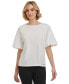 ფოტო #1 პროდუქტის Women's Mixed Media Puff Sleeve Top