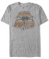 ფოტო #1 პროდუქტის Men's Space Travel Short Sleeve Crew T-shirt