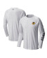 Men's White Chicago Blackhawks Terminal Tackle Omni-Shade Raglan Long Sleeve T-Shirt