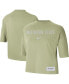 Фото #3 товара Women's Olive Michigan State Spartans Earth Tones Washed Boxy T-shirt