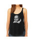 Women's Premium Word Art Flowy Tank Top- The Titles Of All Of William Shakespeare's Comedies & Tragedies