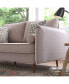 Carthage Upholstered Mid-Century Modern Pocket Spring Sofa With Wooden Legs And Removable Back Cushions